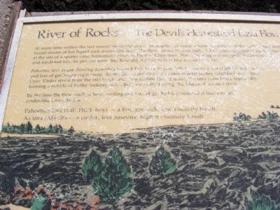 River of Rocks-The Devils Homestead Lava Flow Marker image. Click for full size.