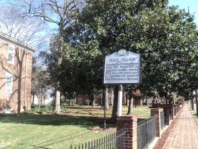 Peace College Marker. Click for full size. Peace College Marker image. Click for full size.