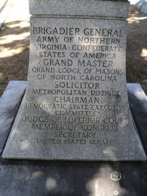 William Ruffin Cox Monument<br>right face image. Click for full size.