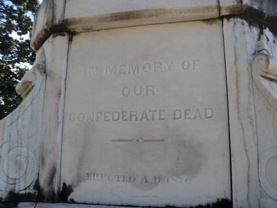 Confederate Monument Marker. Click for full size. Confederate Monument Marker image. Click for full size.
