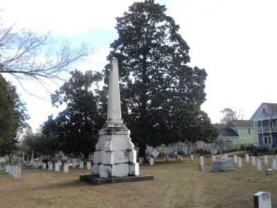 Monument in Historic Oakwood Cemetery. Click for full size. Monument in Historic Oakwood Cemetery image. Click for full size.