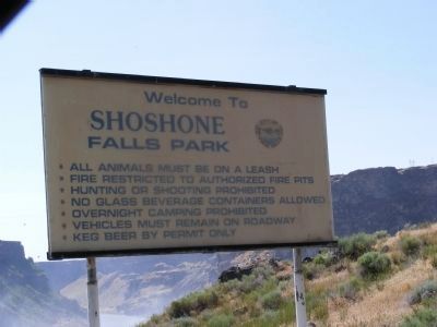 Shoshone Falls Park Information Sign image. Click for full size.