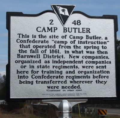 Camp Butler Marker image. Click for full size.