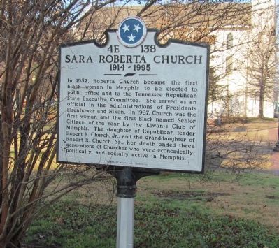 Sara Roberta Church Marker image. Click for full size.