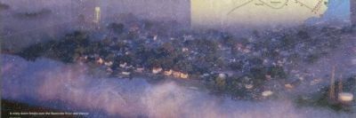 A misty dawn breaks over the Nanticoke River and Vienna. image. Click for full size.
