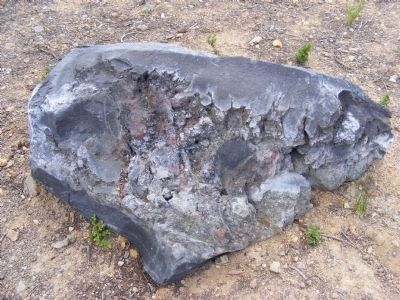 Basaltic Andesite Boulder image. Click for full size.