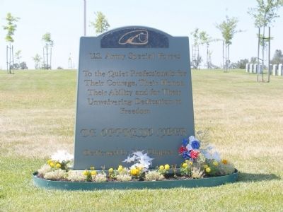 U.S. Army Special Forces Memorial Marker image. Click for full size.