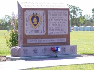 Purple Heart Wounded Veterans Memorial image. Click for full size.