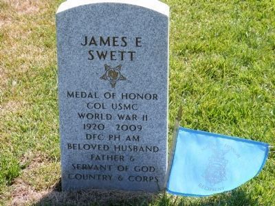 James E. Swett Burial Site image. Click for full size.