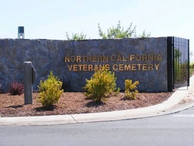 Entrance to the Northern California Veterans Cemetery image. Click for full size.