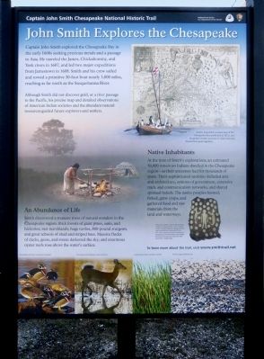 John Smith Explores the Chesapeake Marker. Click for full size. John Smith Explores the Chesapeake Marker image. Click for full size.