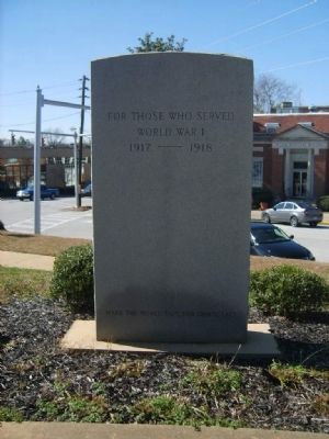 Stephens County World War I Monument image. Click for full size.
