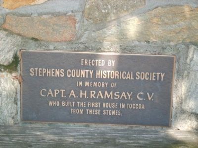 Capt. A.H. Ramsay, C.V. Marker. Click for full size. Capt. A.H. Ramsay, C.V. Marker image. Click for full size.