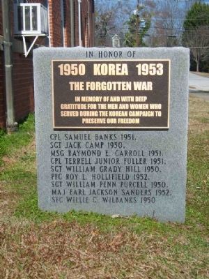 Toccoa Korean War Monument image. Click for full size.