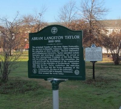 Abram Langston Taylor Marker image. Click for full size.