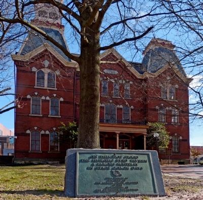 Historic Byrd Tavern Marker in front of the Salisbury Courthouse image. Click for more information.