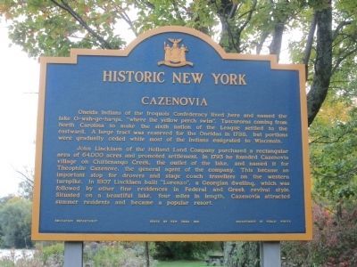 Cazenovia Marker image. Click for full size.