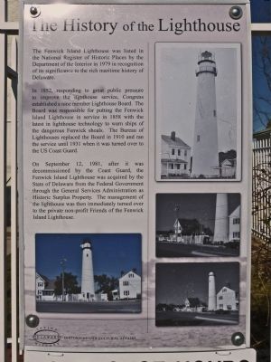 The History of the Lighthouse Marker image. Click for full size.