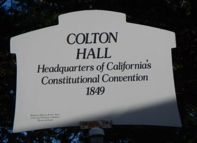 Colton Hall Marker image. Click for full size.