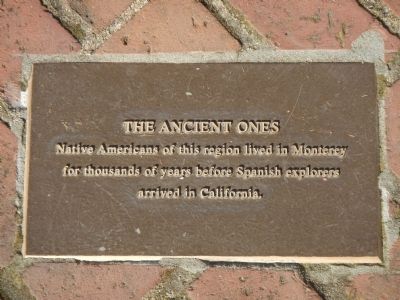 Monterey History Time Line Marker - The Ancient Ones image. Click for full size.