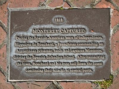 Monterey History Time Line Marker - 1818 – Monterey Captured image. Click for full size.