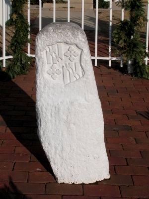 1767 Stone Marker at the Eastern End of the Transpeninsular Line image. Click for full size.