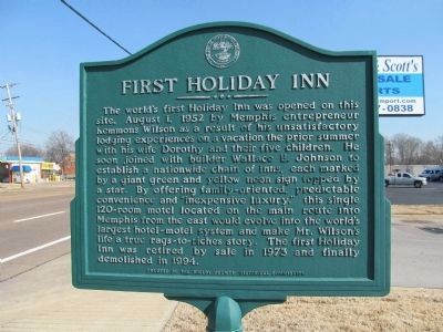 First Holiday Inn Marker image. Click for full size.