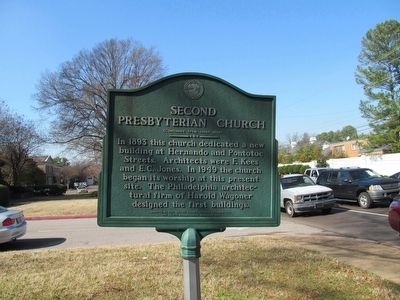 Second Presbyterian Church Marker (reverse). Click for full size. Second Presbyterian Church Marker (reverse) image. Click for full size.
