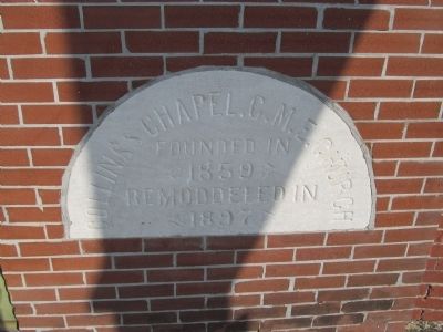 Collins Chapel Christian Methodist Episcopal Church Marker image. Click for full size.