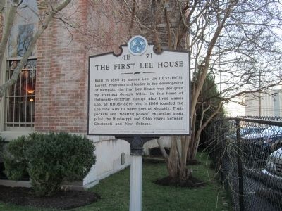 The First Lee House Marker image. Click for full size.