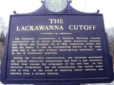 The Lackawanna Cutoff Marker image. Click for full size.