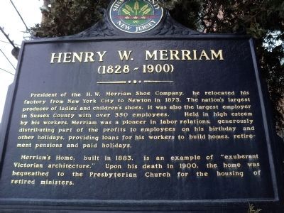 Henry W. Merriam Marker. Click for full size. Henry W. Merriam Marker image. Click for full size.