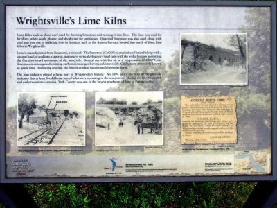 Wrightsville's Lime Kilns Marker image. Click for full size.