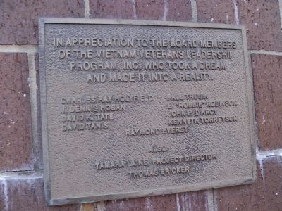 Dedication Plaque image. Click for full size.
