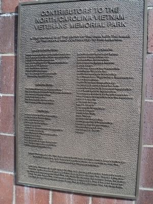 Contributors Plaque image. Click for full size.