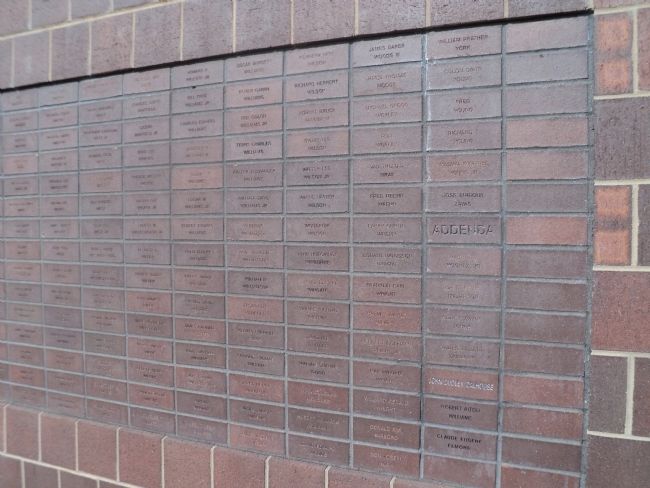 Closeup of Memorial Wall image. Click for full size.