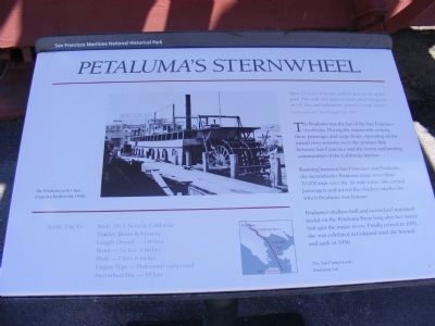 Petaluma's Sternwheel Marker. Click for full size. Petaluma's Sternwheel Marker image. Click for full size.