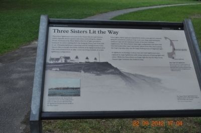 Three Sisters Lit the Way Marker image. Click for full size.