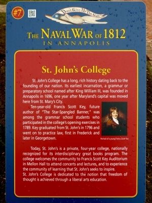 St. John's College Marker image. Click for full size.