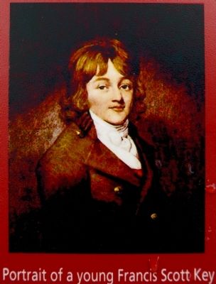 Portrait of a young Francis Scott Key image. Click for full size.