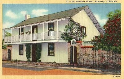 The Old Whaling Station Vintage Postcard. Click for full size. The Old Whaling Station Vintage Postcard image. Click for full size.