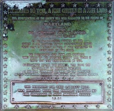 Dedicated to you, a free citizen in a free land Marker. Click for full size. Dedicated to you, a free citizen in a free land Marker image. Click for full size.
