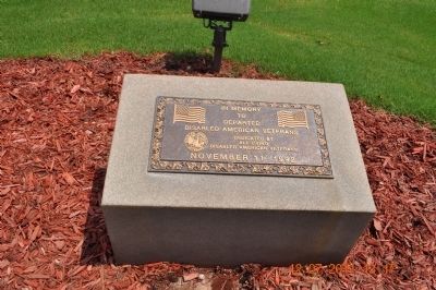 Disabled American Veterans Memorial. Click for full size. Disabled American Veterans Memorial image. Click for full size.
