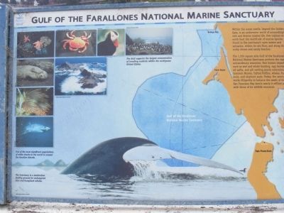 Gulf of the Farallones National Marine Sanctuary Marker image. Click for full size.