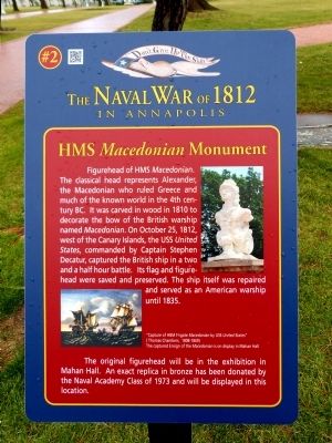 HMS Macedonian Monument Marker image. Click for full size.