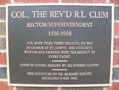 Col., The Rev'd R.L. Clem Marker image. Click for full size.