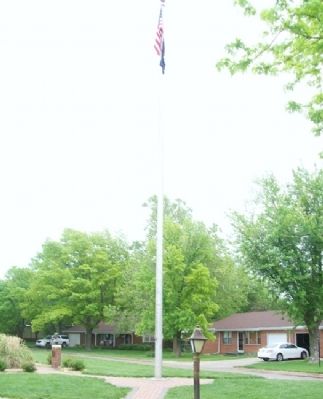 Col. James B. Irwin Marker and Flagpole image. Click for full size.