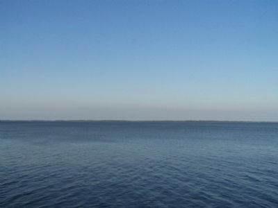 3 miles wide from Dolphin Head to Parris Island, seen in far distance. Click for full size. 3 miles wide from Dolphin Head to Parris Island, seen in far distance image. Click for full size.
