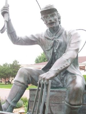 The Old Mule-Skinner Statue image. Click for full size.