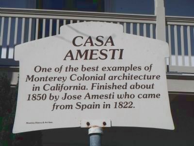 Casa Amesti Marker image. Click for full size.